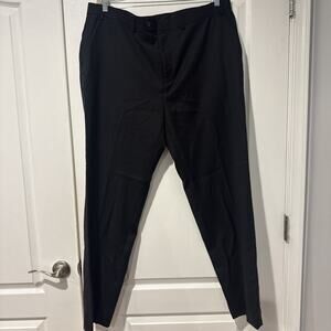 Lauren Ralph Lauren Men's Black Dress Pants Straight Leg Wool Blend 42x32